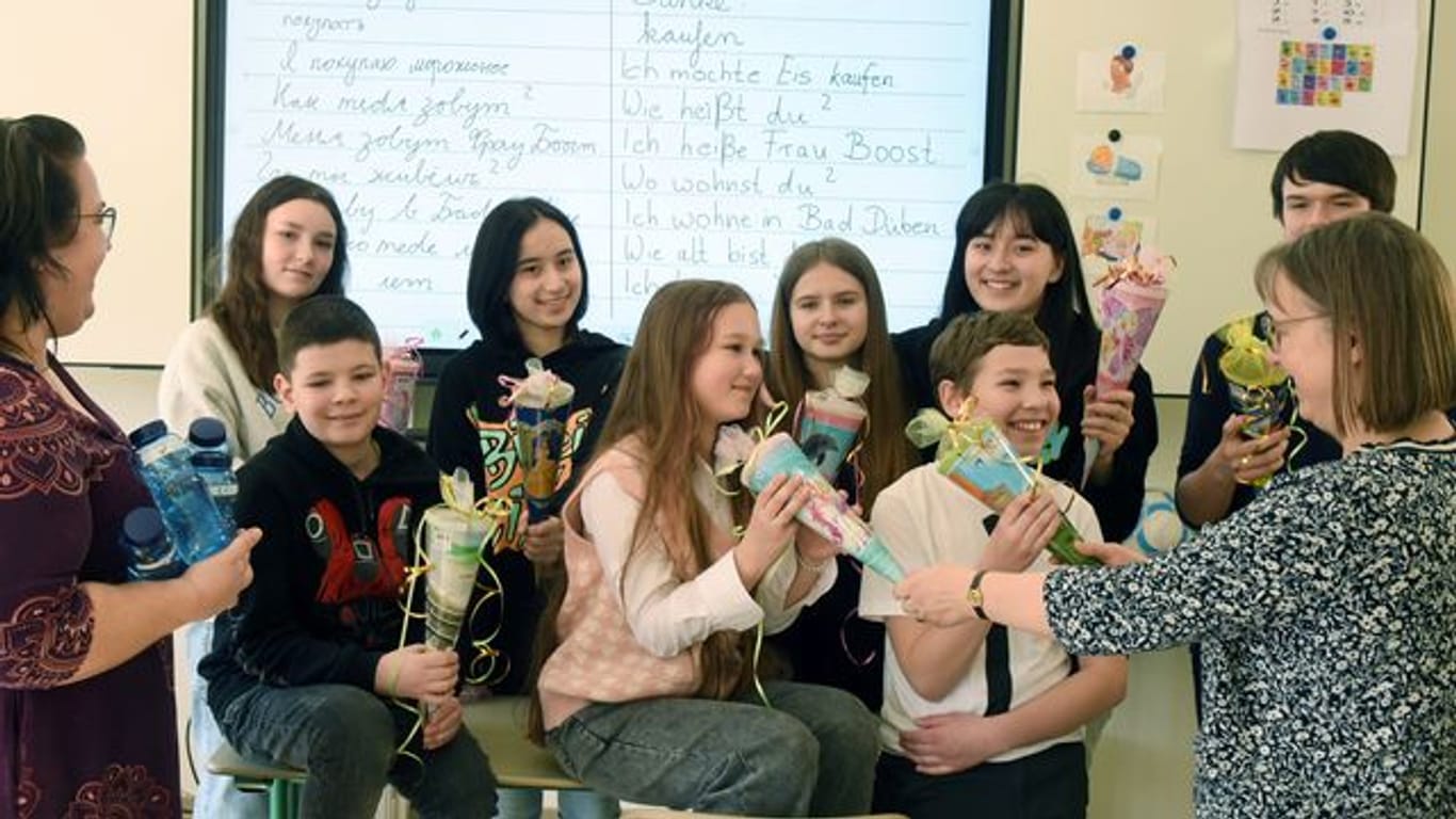 Schulkinder aus der Ukraine