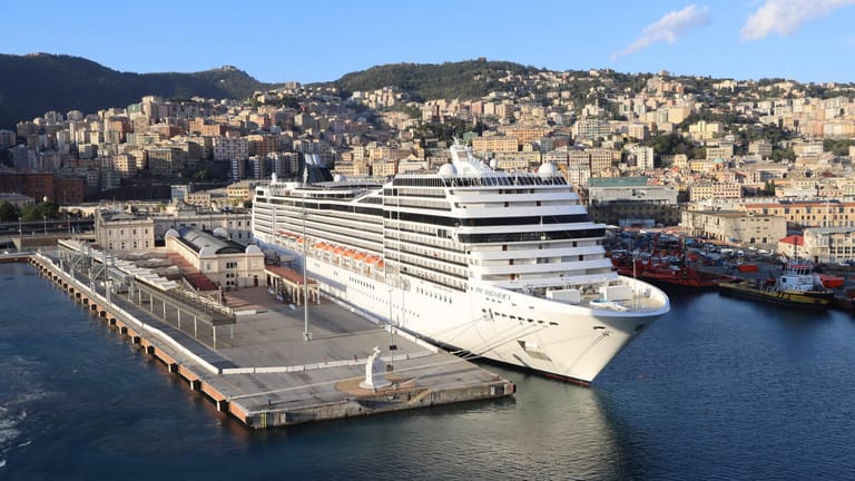MSC Magnifica: Die Kreuzfahrt startet unter anderem im Hafen von Genua.