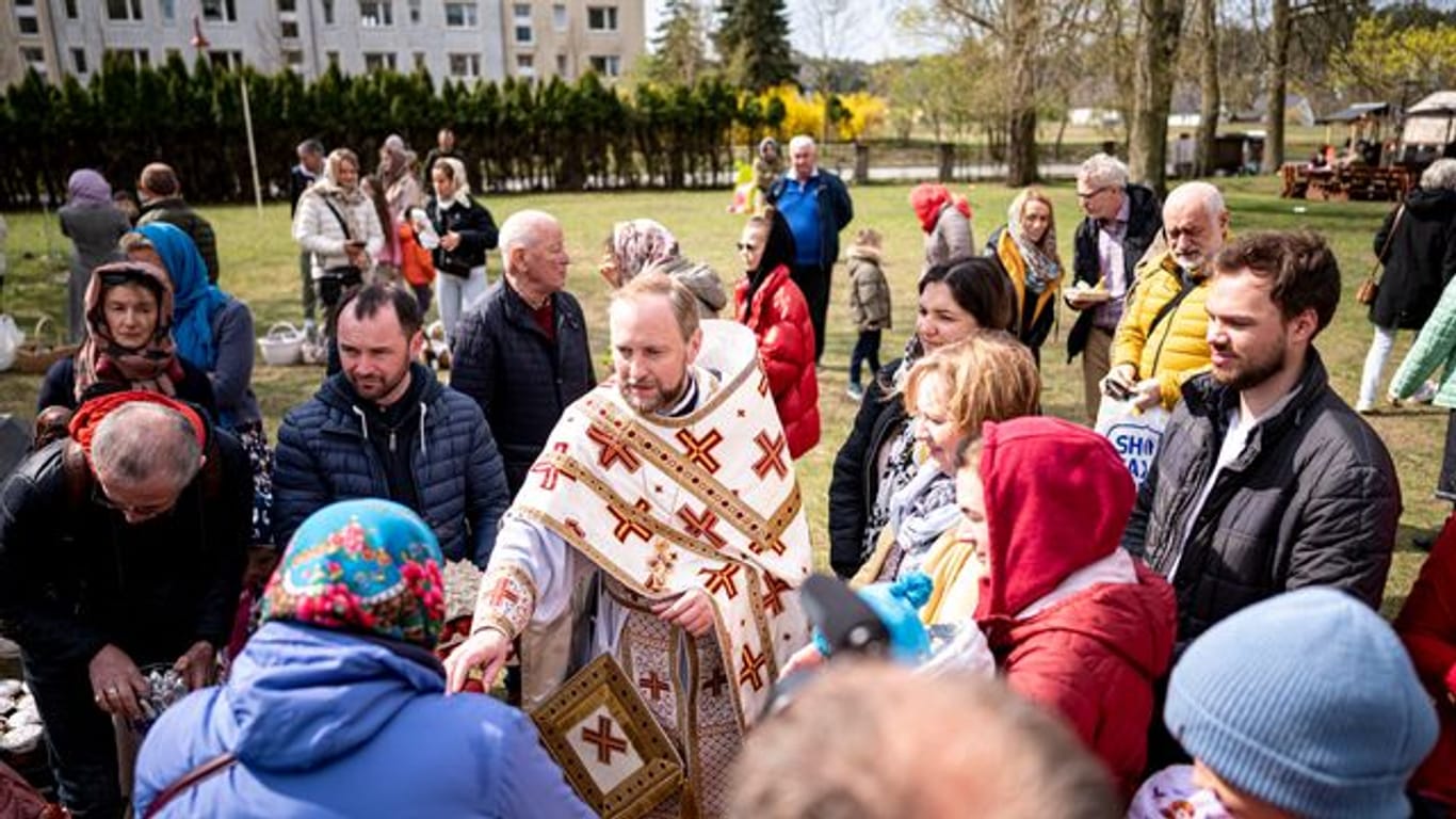 Geflüchtete Ukrainer feiern Ostern