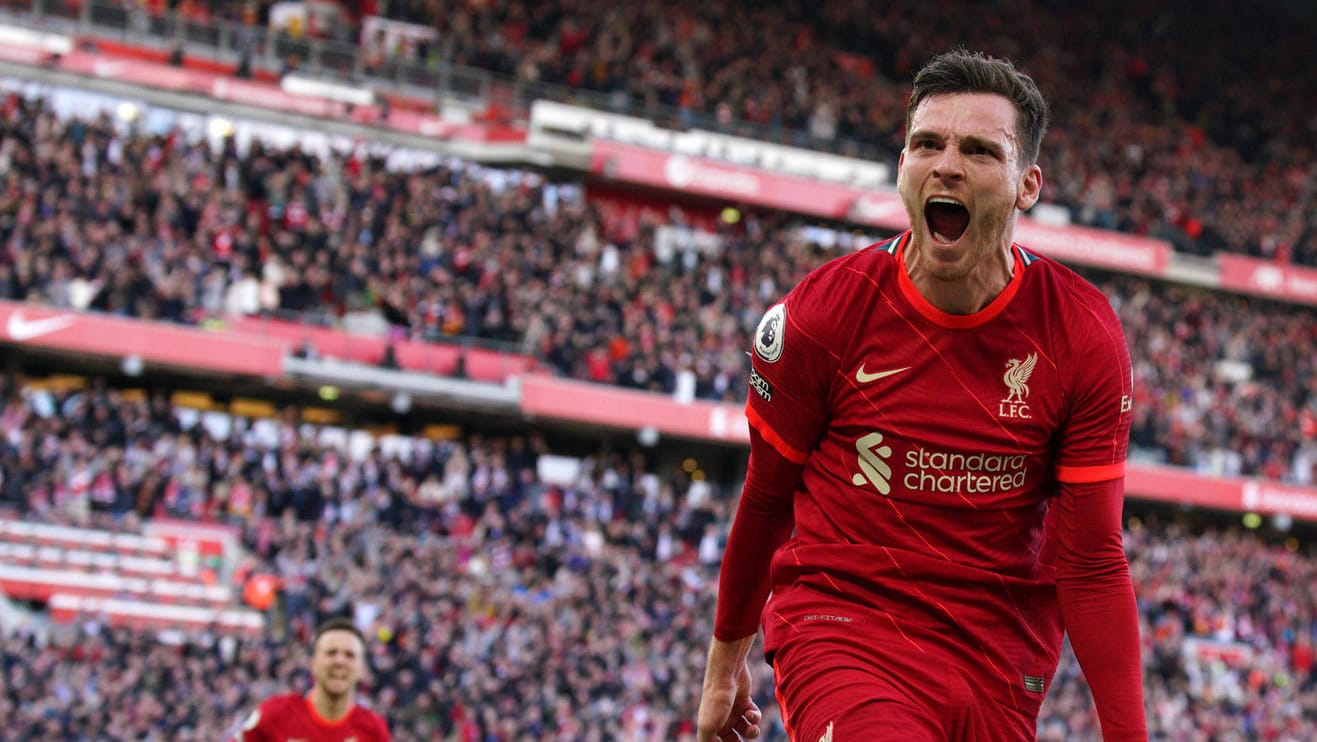 Andy Robertson: Der Außenverteidiger brachte Liverpool im Derby gegen Everton auf die Siegerstraße.