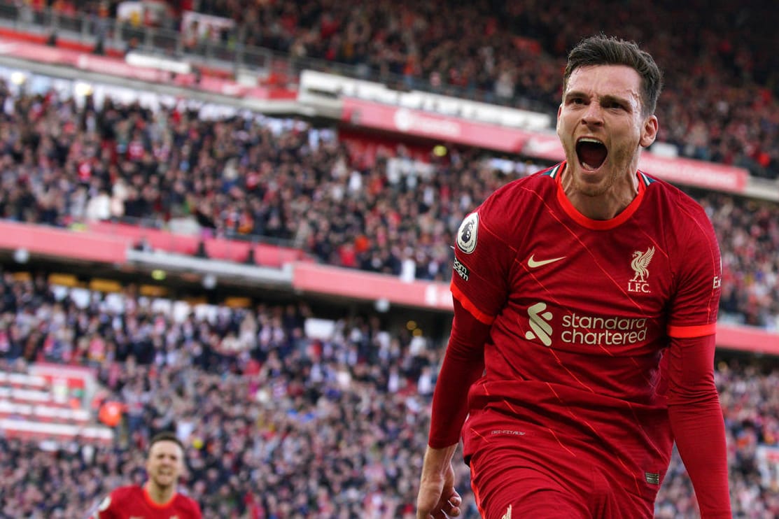 Andy Robertson: Der Außenverteidiger brachte Liverpool im Derby gegen Everton auf die Siegerstraße.