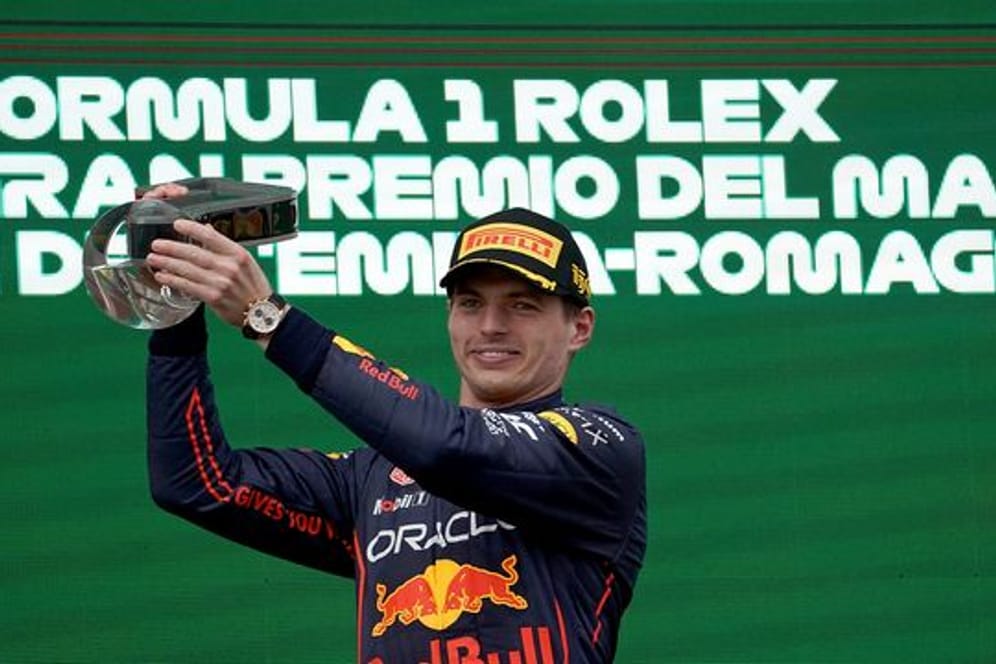 Siegte beim Grand Prix der Emilia-Romagna, weil er sich keine Fehler leistete: Sieger Max Verstappen aus den Niederlanden.
