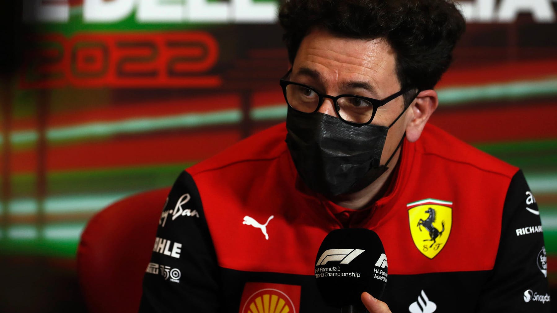 Mattia Binotto: Ferraris Teamchef erlebte mit seinen Fahrern einen schwarzen Tag.