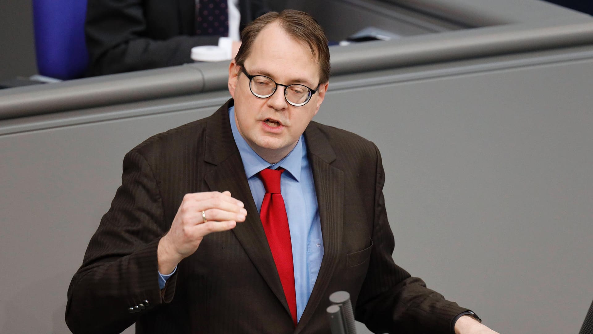 Sören Pellmann in der 219. Sitzung des Deutschen Bundestages (Archivbild): Der Linken-Politiker gewann bei der vergangenen Bundestagswahl für seine Partei das entscheidende Direktmandat. Sören Pellmann in der 219. Sitzung des Deutschen Bundestages (Archivbild): Der Linken-Politiker gewann bei der vergangenen Bundestagswahl für seine Partei das entscheidende Direktmandat.