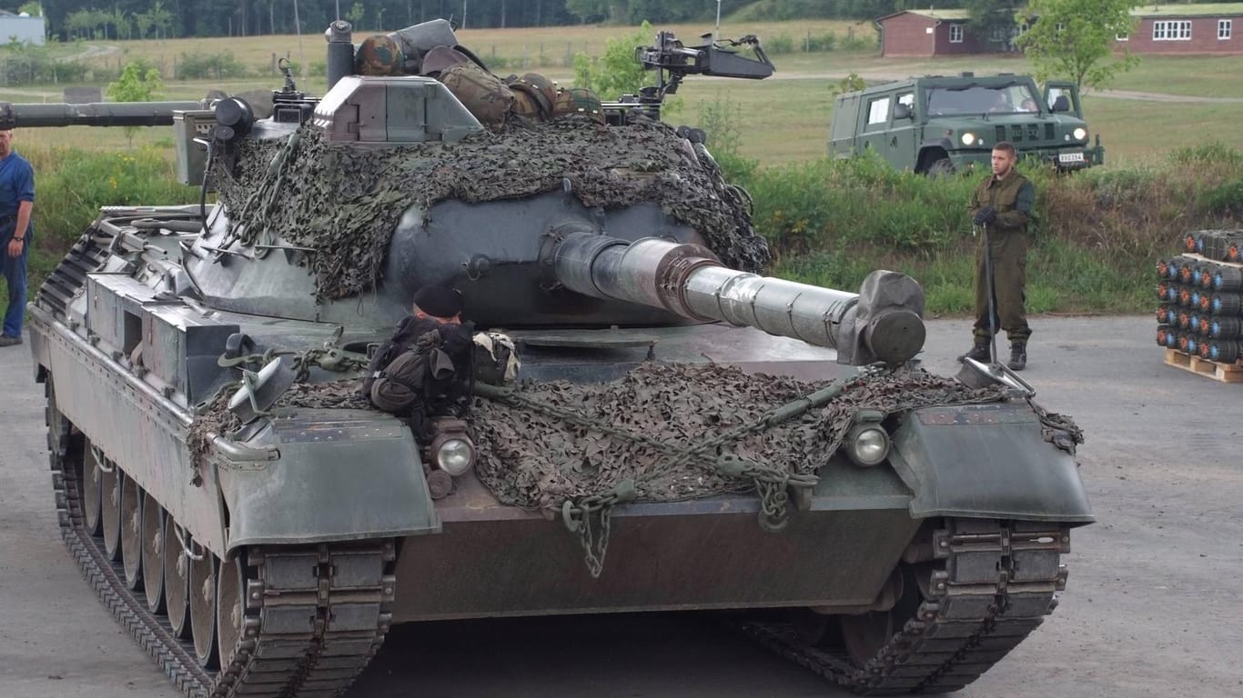 Leopard 1A5-Panzer der belgischen Armee: Die Firma Rheinmetall will offenbar 88 Panzer des Modells an die Ukraine liefern.