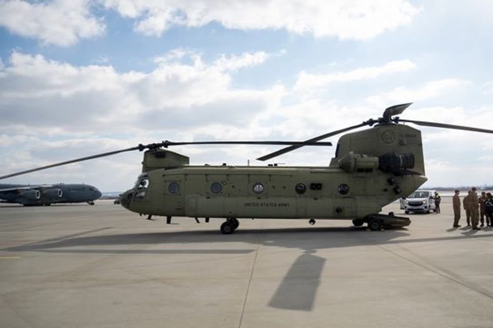Boeing CH-47 Chinook Helicopter der US-Armee.