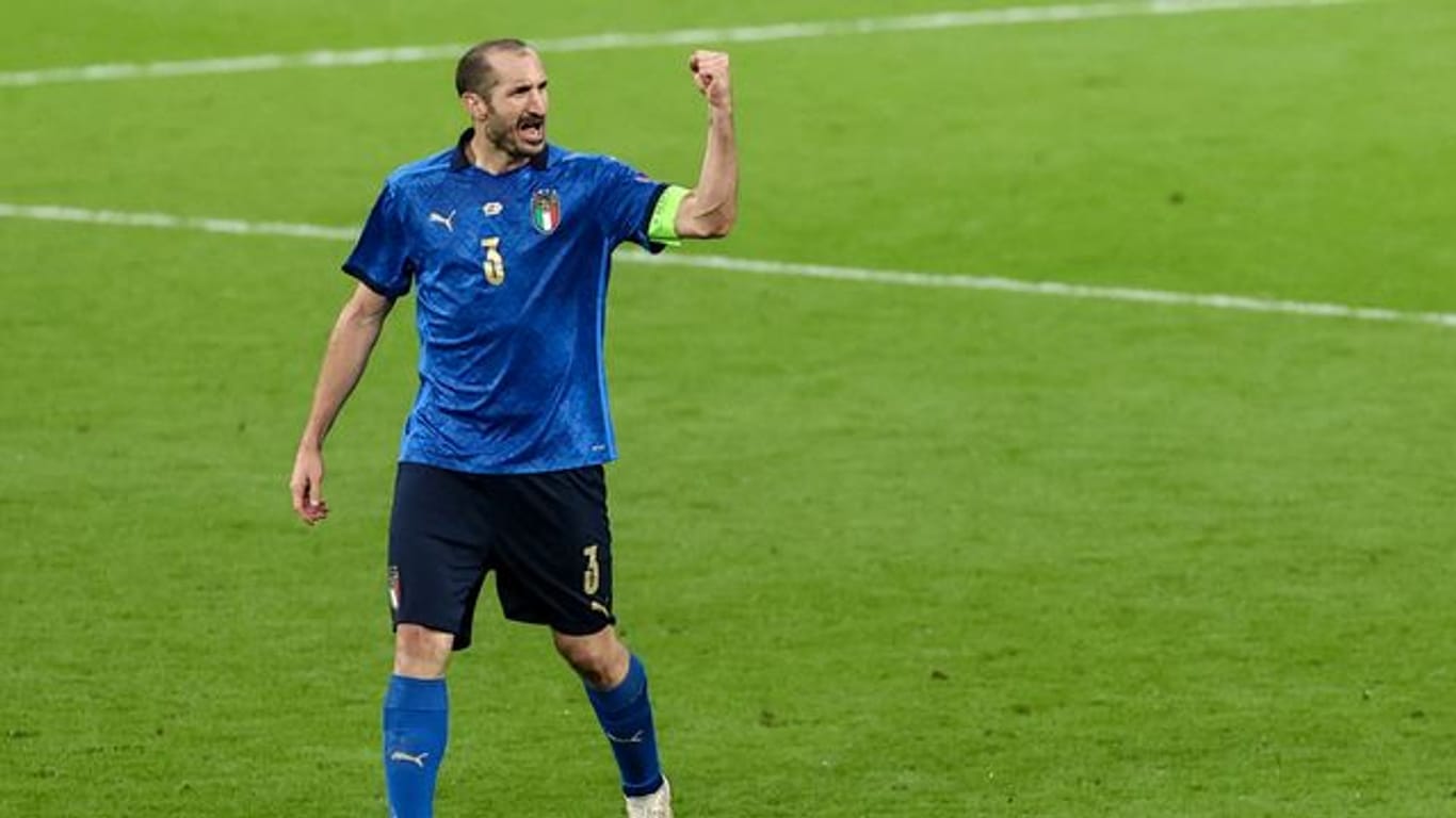 Der 37 Jahre alte Giorgio Chiellini gewann im Sommer 2021 mit Italien in England den Europameistertitel.