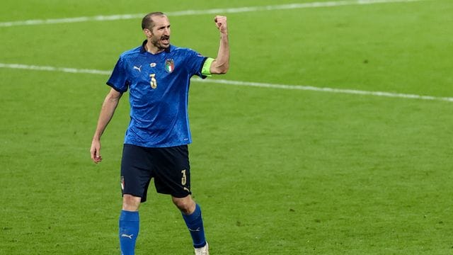 Der 37 Jahre alte Giorgio Chiellini gewann im Sommer 2021 mit Italien in England den Europameistertitel.