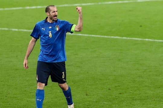 Der 37 Jahre alte Giorgio Chiellini gewann im Sommer 2021 mit Italien in England den Europameistertitel.