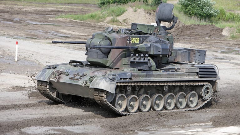 Der Gepard-Panzer: Das Gerät dient vor allem zur Flugabwehr.