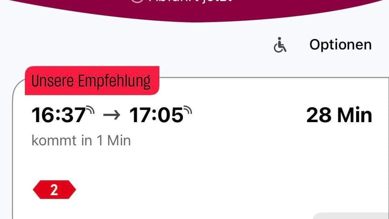 In der App des Hamburger Verkehrsverbundes wird angezeigt, ob eine Station barrierefrei erreichbar ist oder nicht (Screenshot).