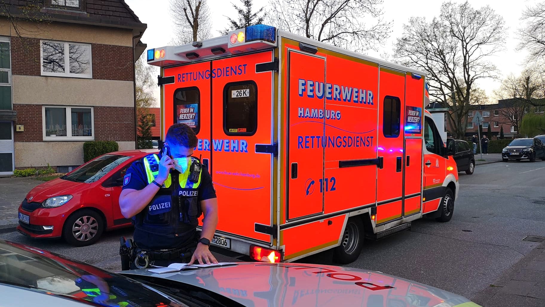 Einsatz in Hamburg-Lohbrügge: Ein 16-jähriger Tatverdächtiger konnte festgenommen werden.