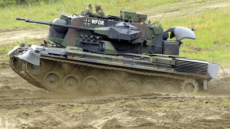 Gepard-Panzer der Bundeswehr: Die Fahrzeuge, die an die Ukraine geliefert werden sollen, soll es angeblich an Munition mangeln. (Archivfoto)