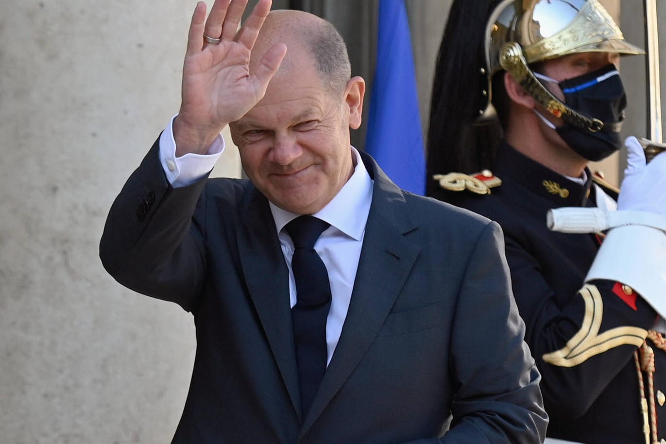 Ein Sozialdemokrat im Elysée. Olaf Scholz beim Besuch in Frankreich (Archivbild).