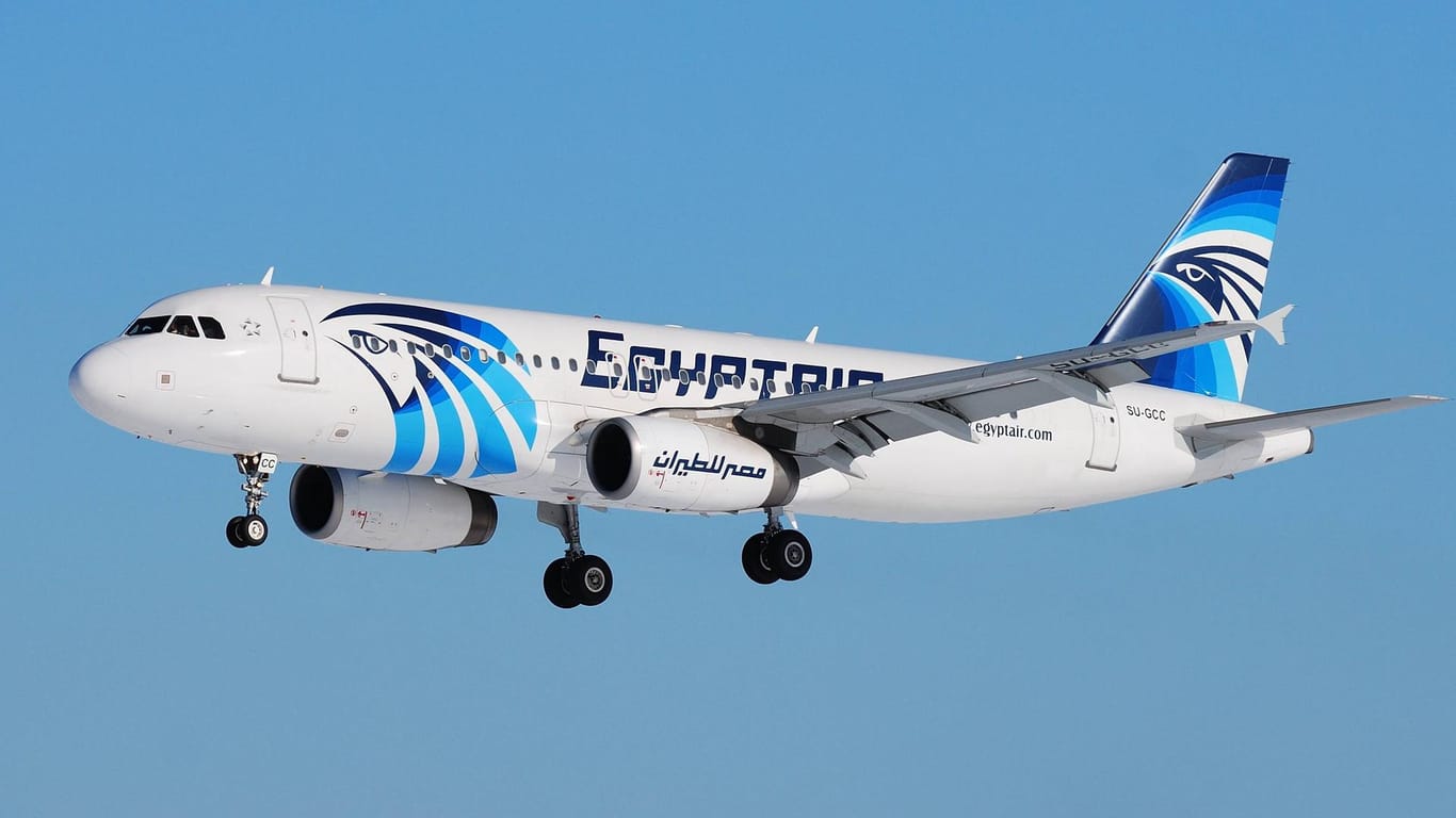Eine A 320 der ägyptischen Fluggesellschaft Egypt Air (Archivbild): Das Flugzeug stürzte 2016 ab.