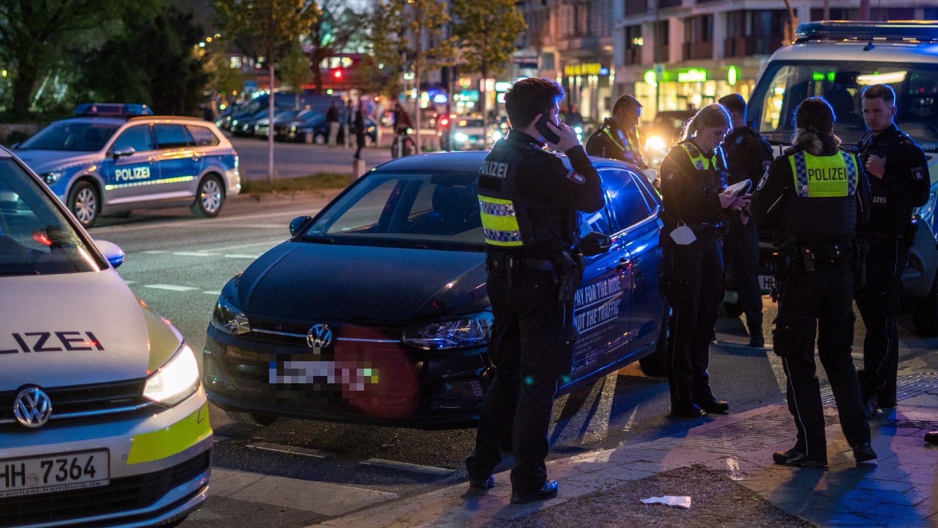 Gestellt: Die Polizei konnte den Flüchtigen letztlich stoppen.