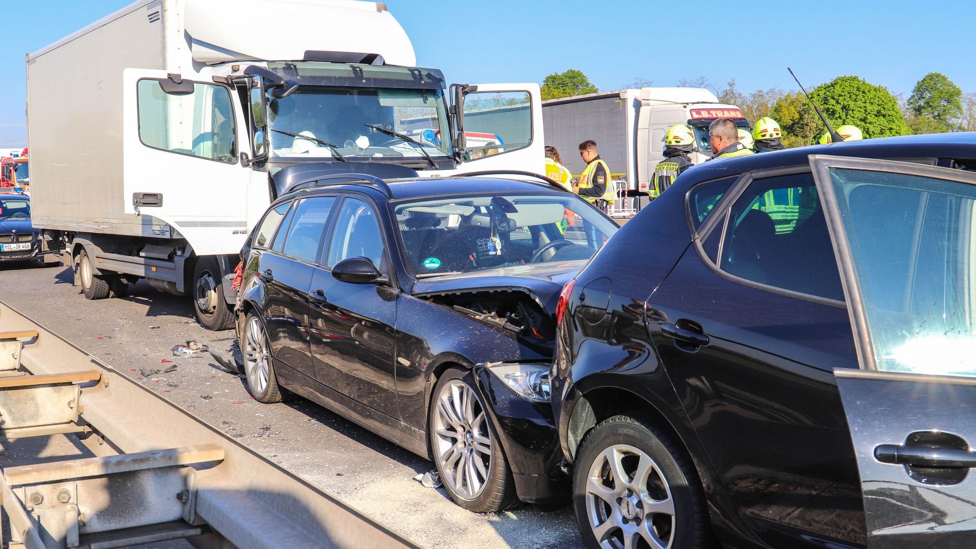 Unfall auf der A3: Die Polizei schätzte den entstandenen Sachschaden auf rund 80.000 Euro.