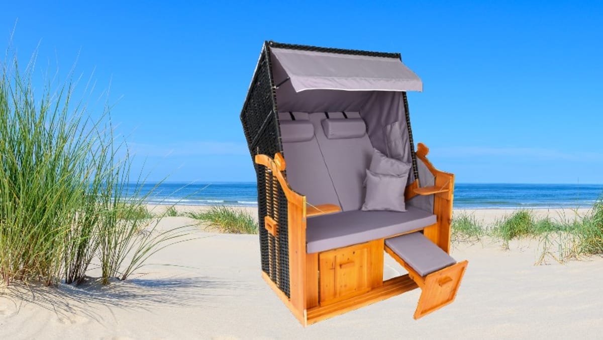 StrandFeeling im Garten Strandkorb zum Tiefpreis unter 300 Euro sichern
