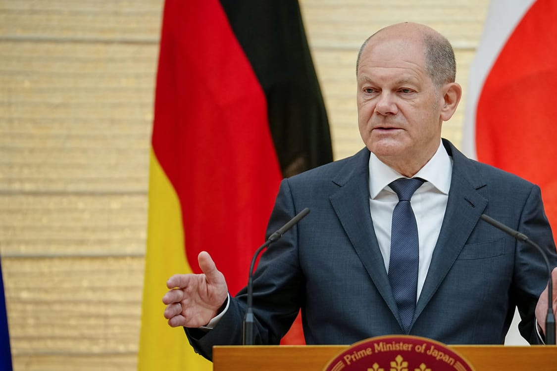 Bundeskanzler Olaf Scholz in Japan: "Ob und welche Entscheidung die russische Regierung in dieser Hinsicht treffen wird, kann man nur spekulieren."