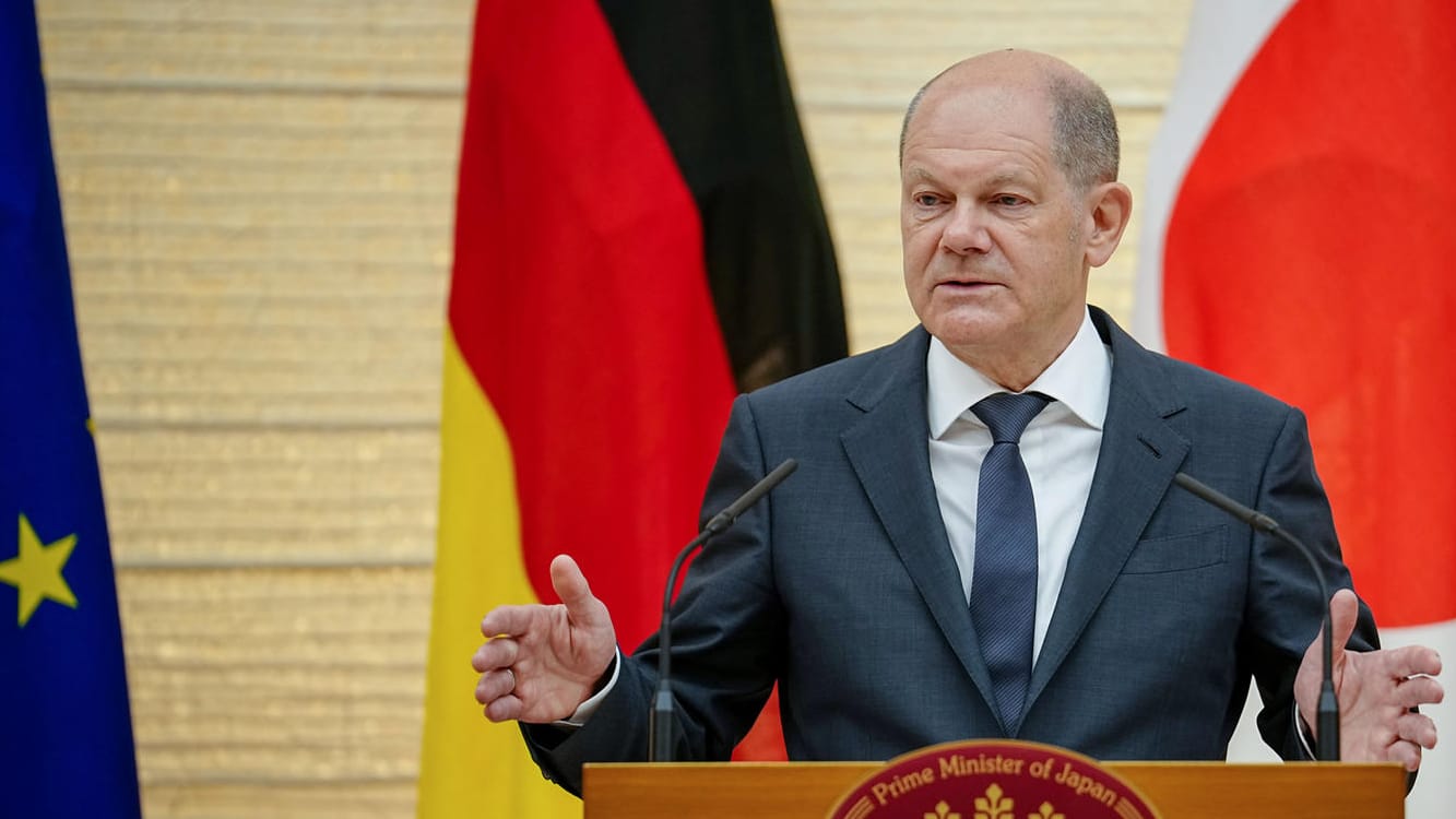 Bundeskanzler Olaf Scholz in Japan: "Ob und welche Entscheidung die russische Regierung in dieser Hinsicht treffen wird, kann man nur spekulieren."