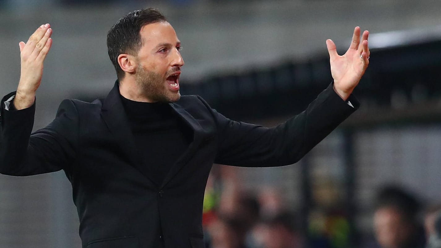 Domenico Tedesco: Der Leipziger Trainer hat schon bessere Atmosphären erlebt.