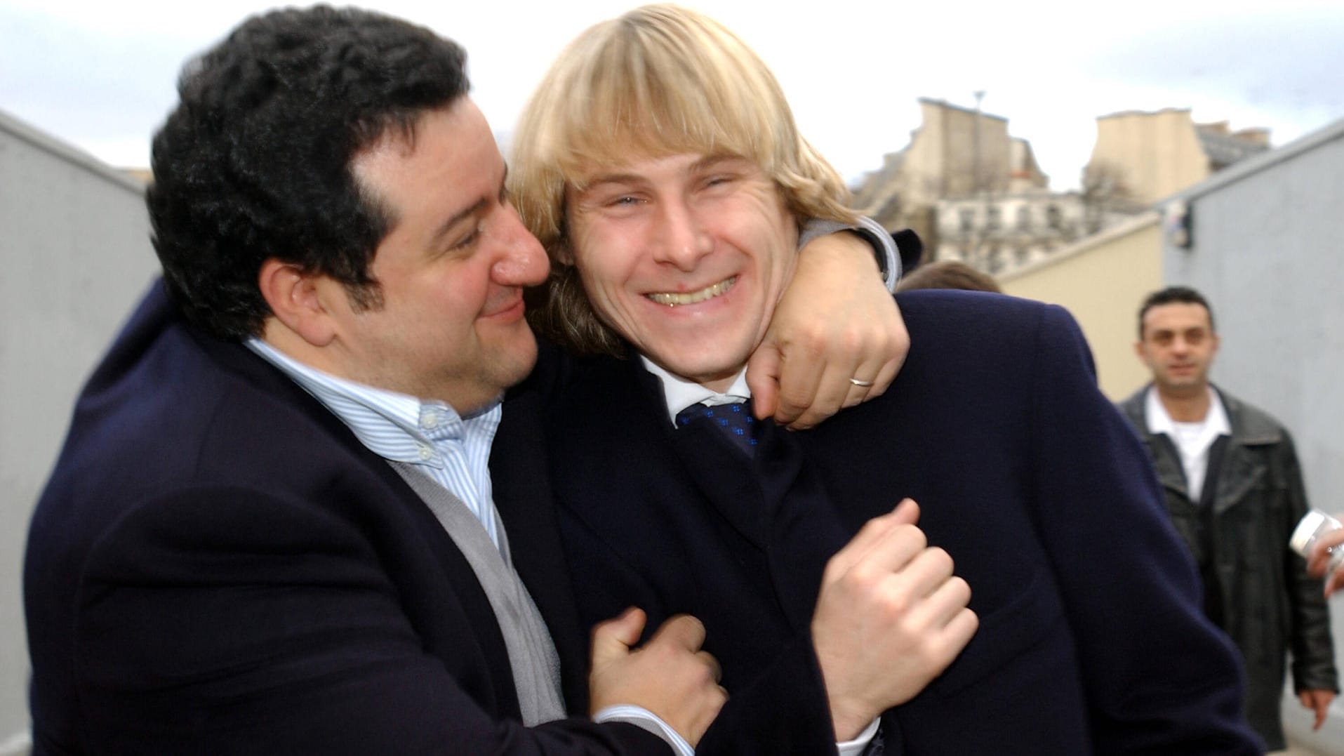 Pfundskerl: Raiola (li.) und Pavel Nedved im Jahr 2003.