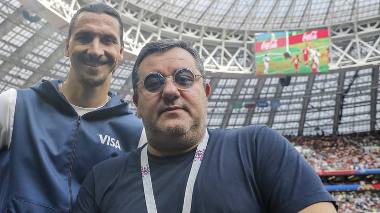 Zwei wie Pech und Schwefel: Zlatan Ibrahimovic (li.) und Star-Berater Mino Raiola waren seit Jahrzehnten verbunden.