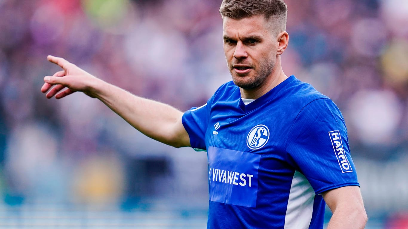 Simon Terodde: Er erzielte beide Schalker Treffer in Sandhausen.