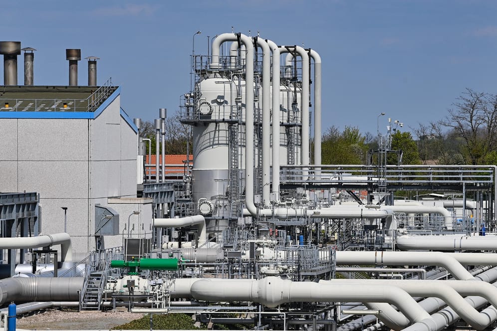 Die Erdgasverdichterstation Mallnow in Brandenburg: Die EU-Staaten sollen auf zwei Drittel ihrer Gaslieferungen aus Russland verzichten und zugleich ihre Speicher auf mindestens 80 Prozent füllen.