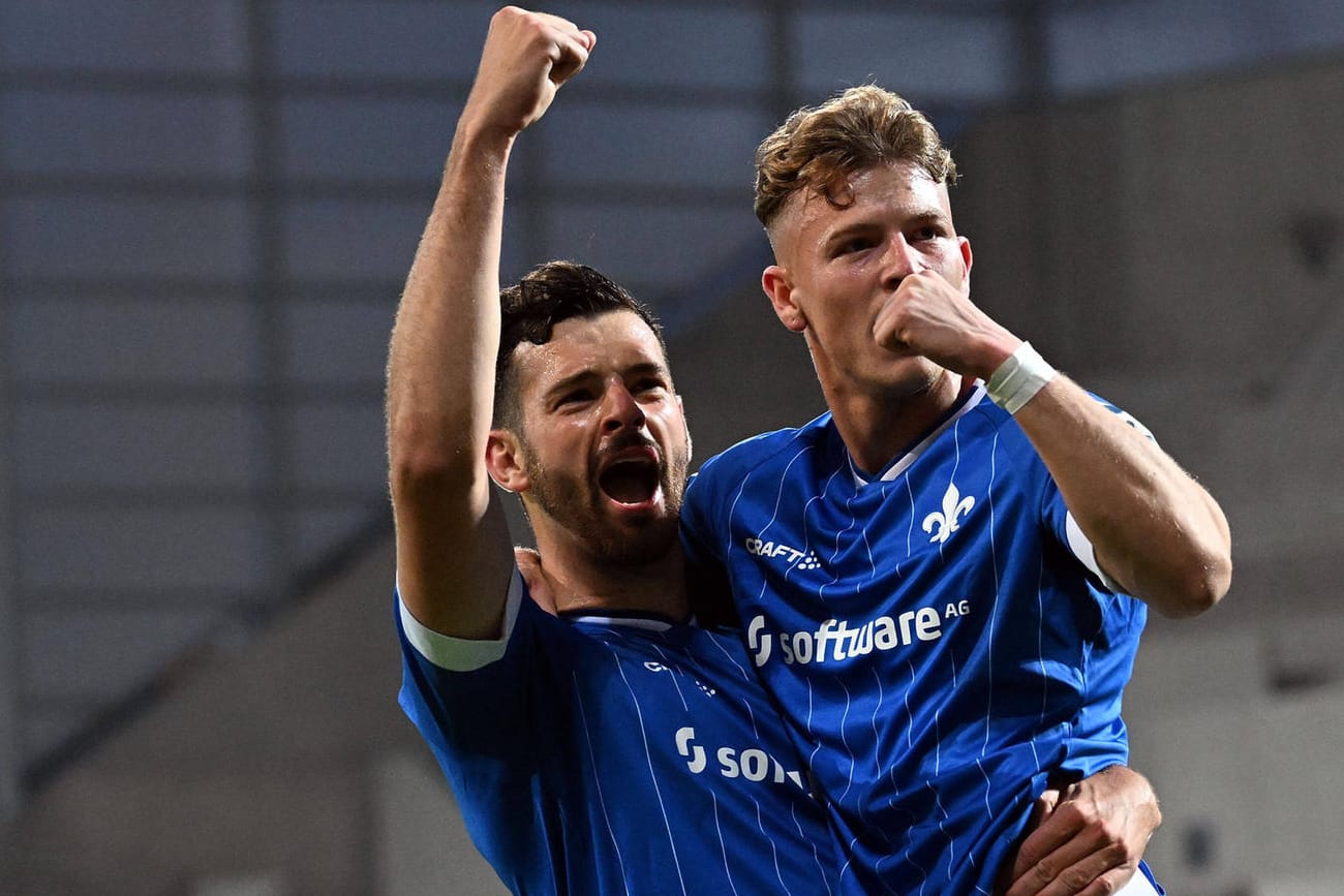 2. Bundesliga: Darmstadt siegte klar gegen Erzgebirge Aue.