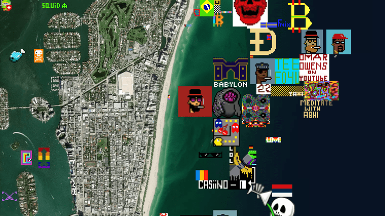 NFT-Kunst am Miami Beach in Florida