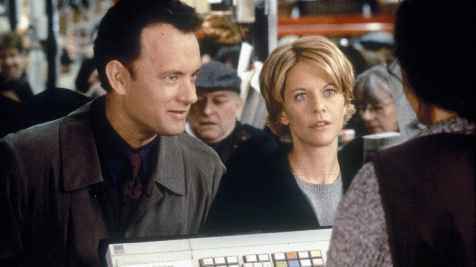 E-Mail Für Dich: Tom Hanks und Meg Ryan beginnen eine Romanze im Netz.