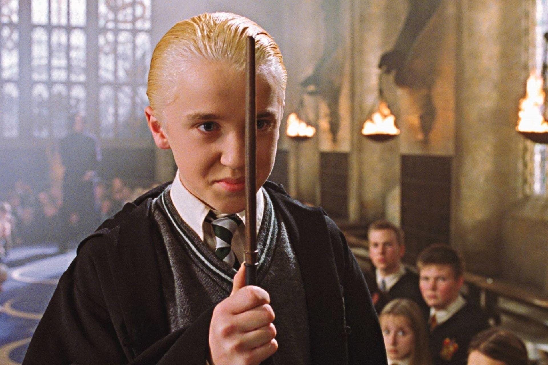Tom Felton verkörperter den Slytherin-Fiesling Draco Malfoy.
