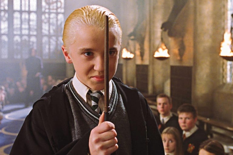 Tom Felton verkörperter den Slytherin-Fiesling Draco Malfoy.