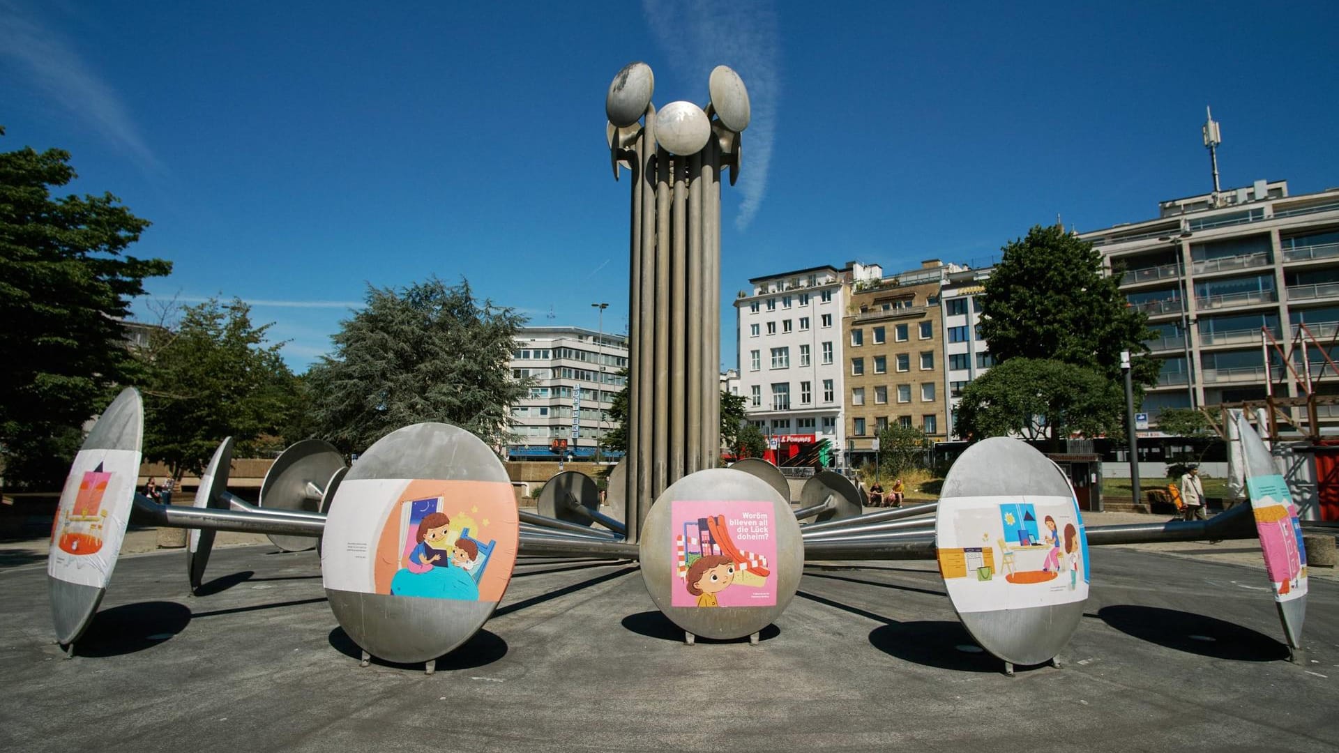 Blick auf den Ebertplatz in Köln: Immer wieder wird hier Kultur präsentiert.