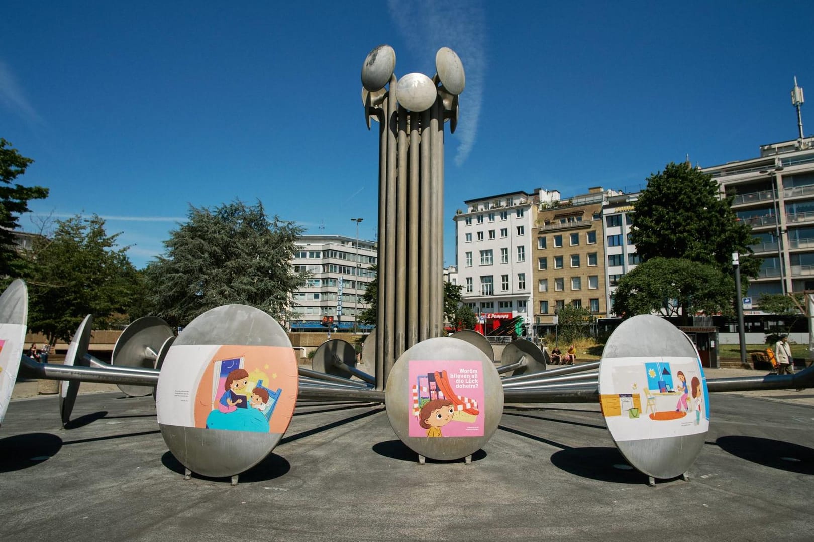 Blick auf den Ebertplatz in Köln: Immer wieder wird hier Kultur präsentiert.