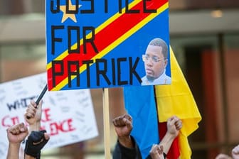 Aktivisten demonstrieren in Grand Rapids im US-Bundestaat Michigan für Patrick Lyoya.