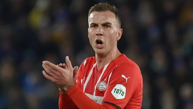 Ist mit PSV Eindhoven in der Conference League ausgeschieden: Mario Götze.