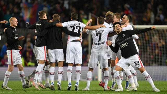 Das Team von Eintracht Frankfurt erreichte in der Europa League das Halbfinale.