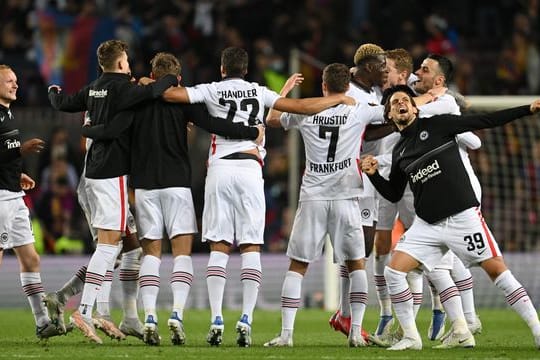 Das Team von Eintracht Frankfurt erreichte in der Europa League das Halbfinale.