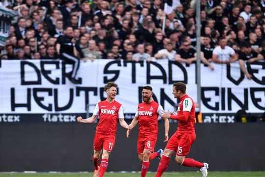 Der Kölner Sieg beim Rheinderby in Mönchengladbach stieß einigen Borussia-Fans übel auf.