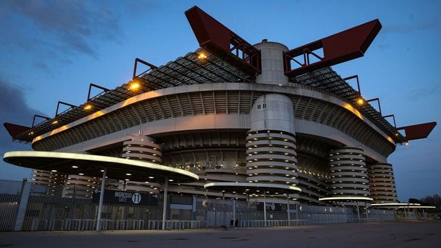 Das Stadio Giuseppe Meazza von AC Mailand.