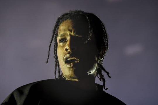 US-Rapper Asap Rocky tritt beim Blockfest-Festival in Finnland auf.