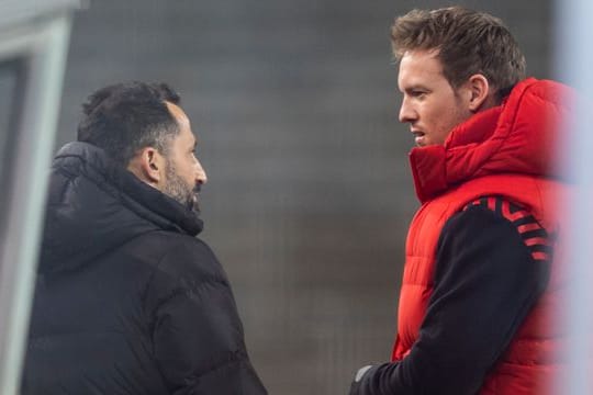 Vertraut bei den Transfers auf Sportvorstand "Brazzo" (Hasan Salihamidzic,l): Bayern-Trainer Julian Nagelsmann (r).