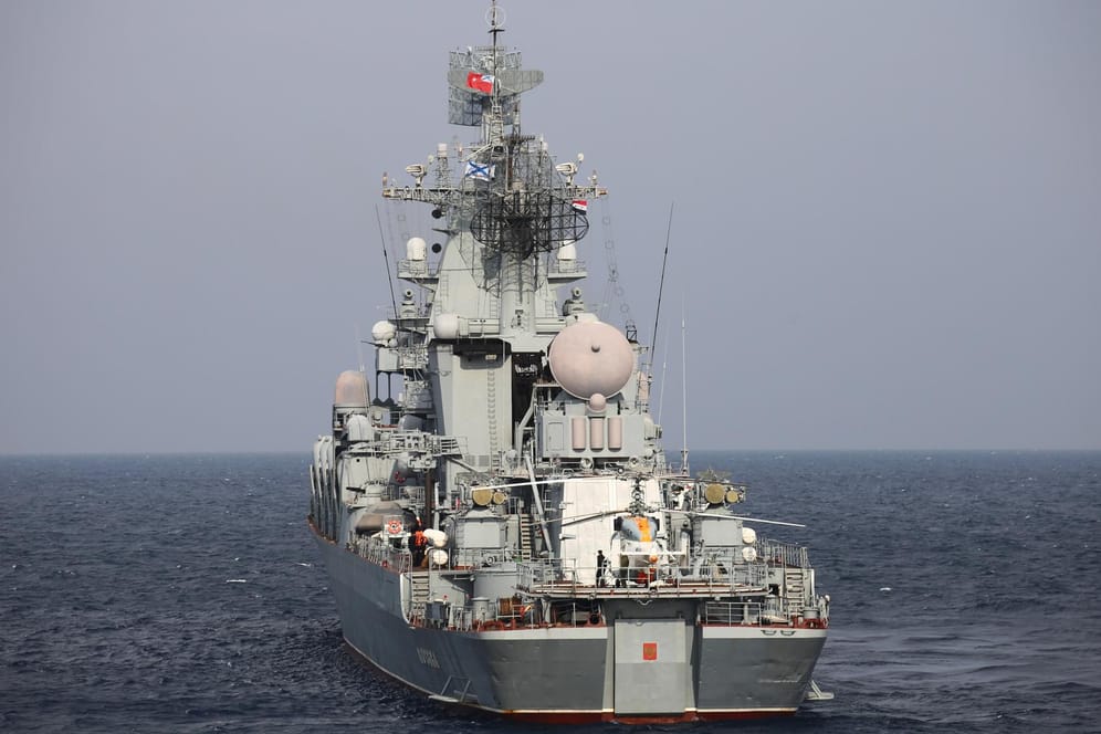 Die Moskwa: Das russische Kriegsschiff ist Anfang April im Schwarzen Meer gesunken.