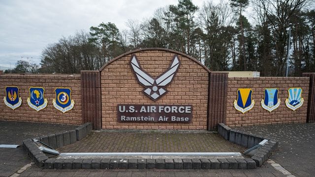 Das Symbol der Ramstein Air Base der U.