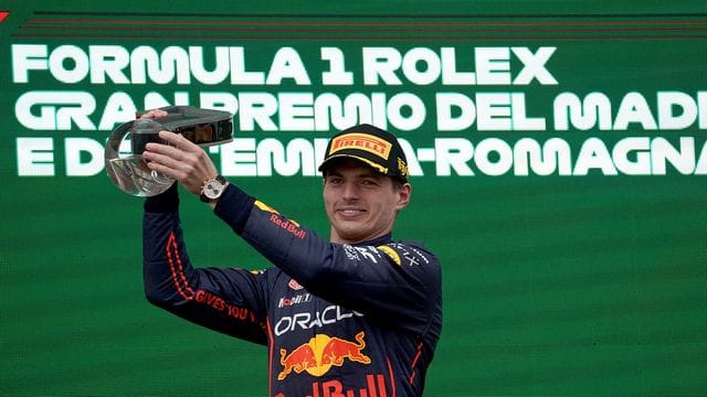 Siegte beim Grand Prix der Emilia-Romagna, weil er sich keine Fehler leistete: Sieger Max Verstappen aus den Niederlanden.