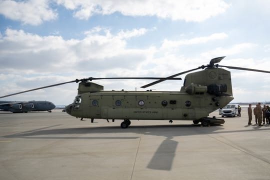 Boeing CH-47 Chinook Helicopter der US-Armee.