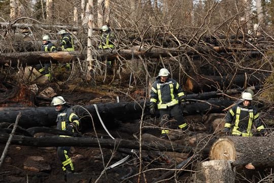 Feuer gelöscht, Menschen sicher: Warum es am Brocken zum Großbrand kam, ist weiterhin unklar.