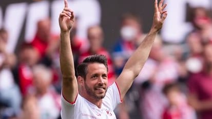 FC-Spieler Mark Uth auf dem Platz: Mark Uth würde sich über eine Teilnahme des 1. FC Köln an der Conference League.